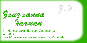 zsuzsanna harman business card